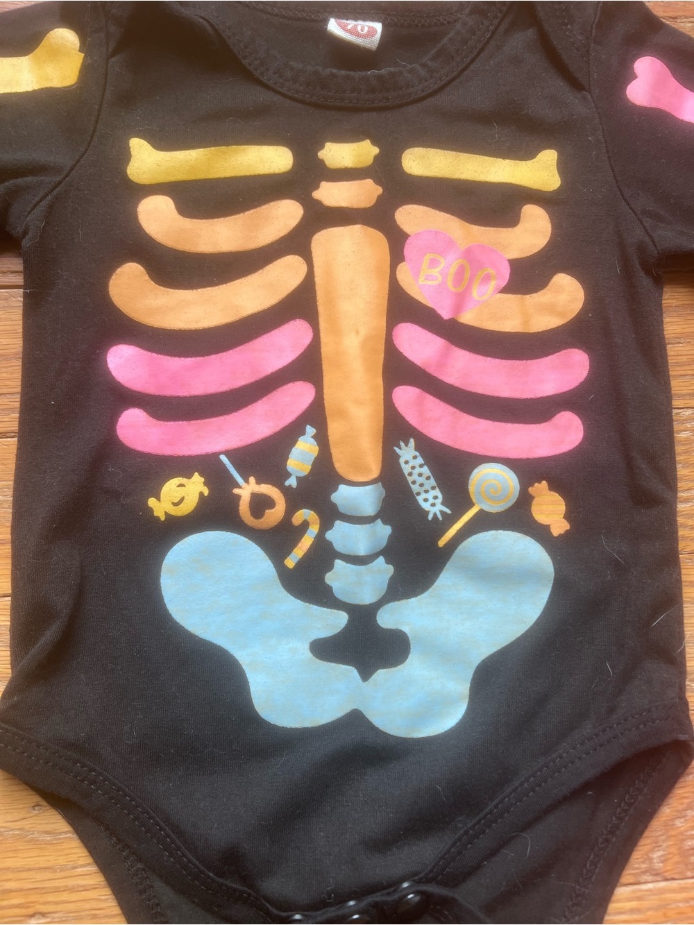 Fall Baby girl outfits and dresses bundle size 3-6 months with pumpkins and skel - Picture 11 of 14